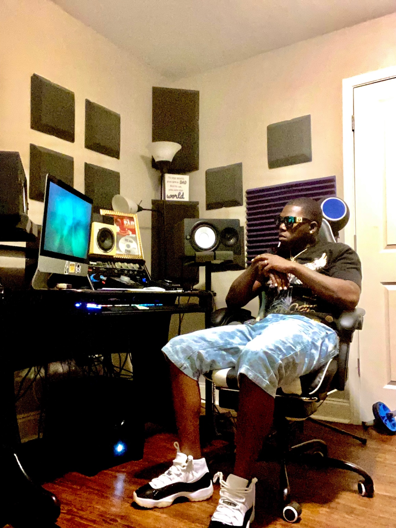 Vicboi PainMusiq in the studio